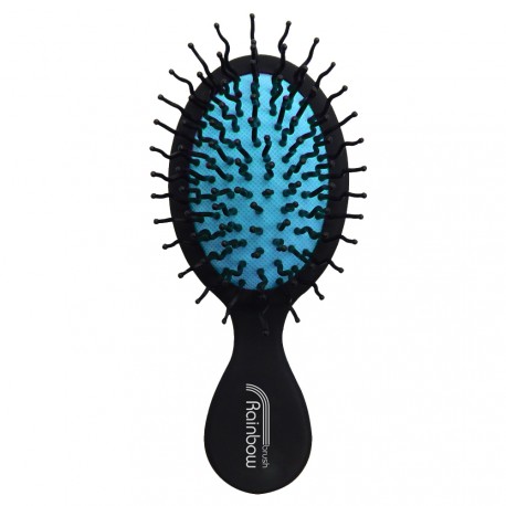 Rainbow Brush Total Black - Small Azzurro