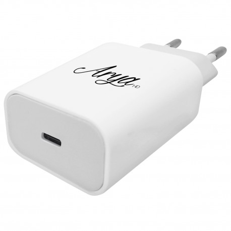 Arya HD - Caricabatterie USB-C Charger 18 W - Ricarica Rapida per Smartphone e Tablet