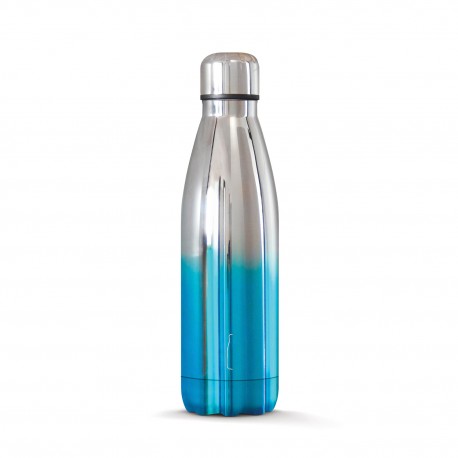 The Steel Bottle - 16 Blue silver
