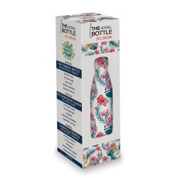 The Steel Bottle - 6 Exotic Flowers